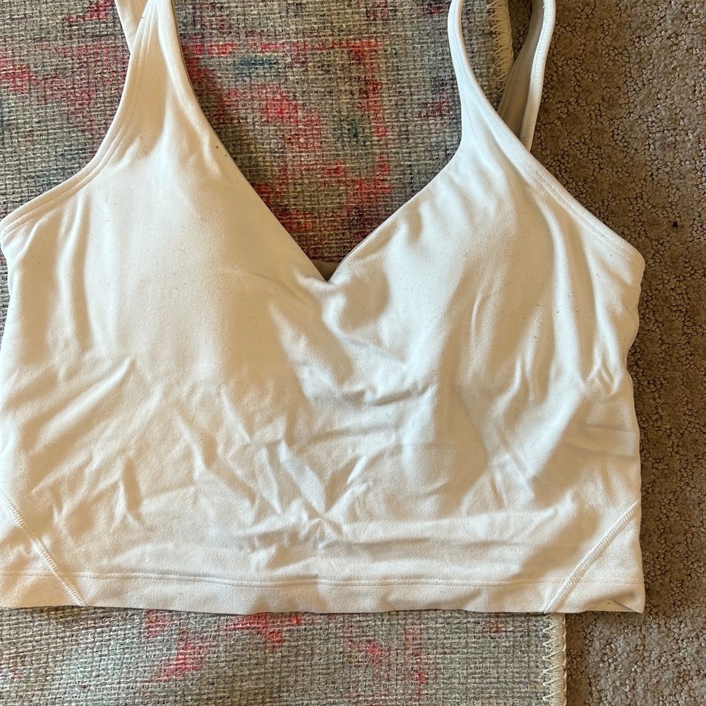lululemon white align tank size 6